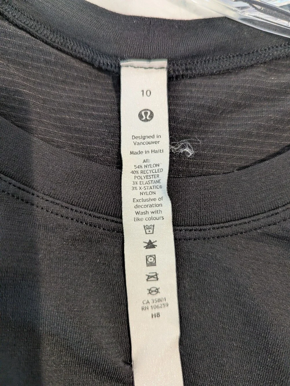 Lululemon Swiftly Tech Long Sleeve Crew Black Size 10